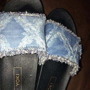 Women’s denim slides